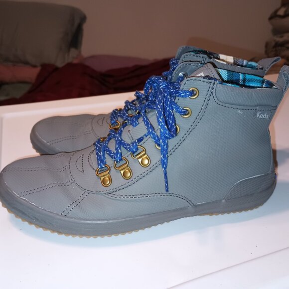 Ked's Women's Water Resistant Grey Rain Shoes Scout II Matte Grey Size 8 - Picture 3 of 9